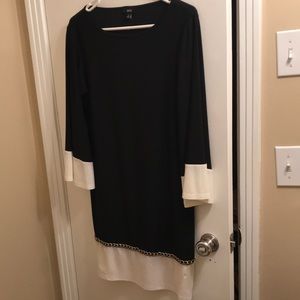 Sz S MSK Black & White Dress